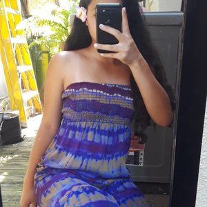 WATERCOLOR STRAPLESS *CASUAL DAY